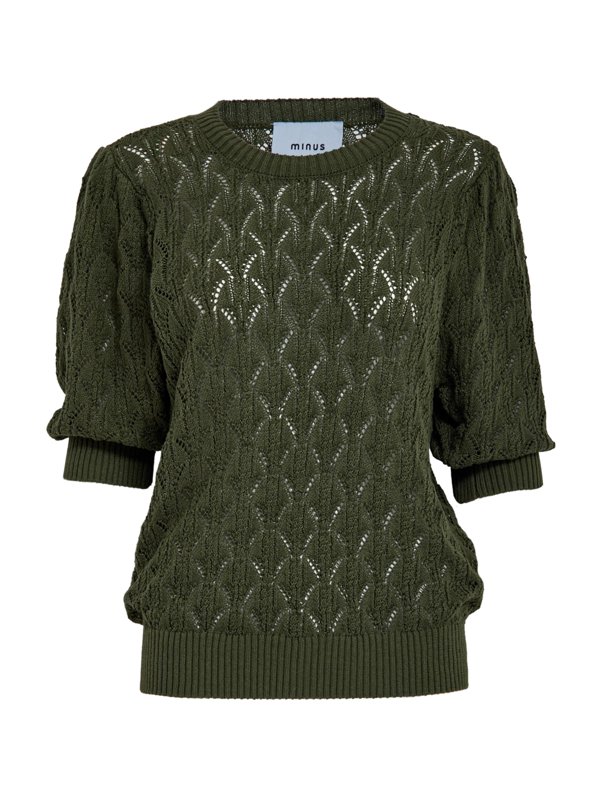 minus Svetr 'Lamina' – zelená: přední strana