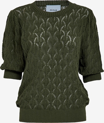 Pull-over 'Lamina' minus en vert : devant