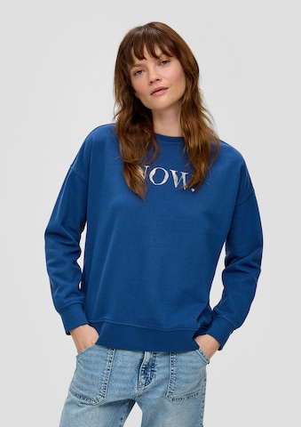 s.Oliver Sweatshirt in Blauw: voorkant