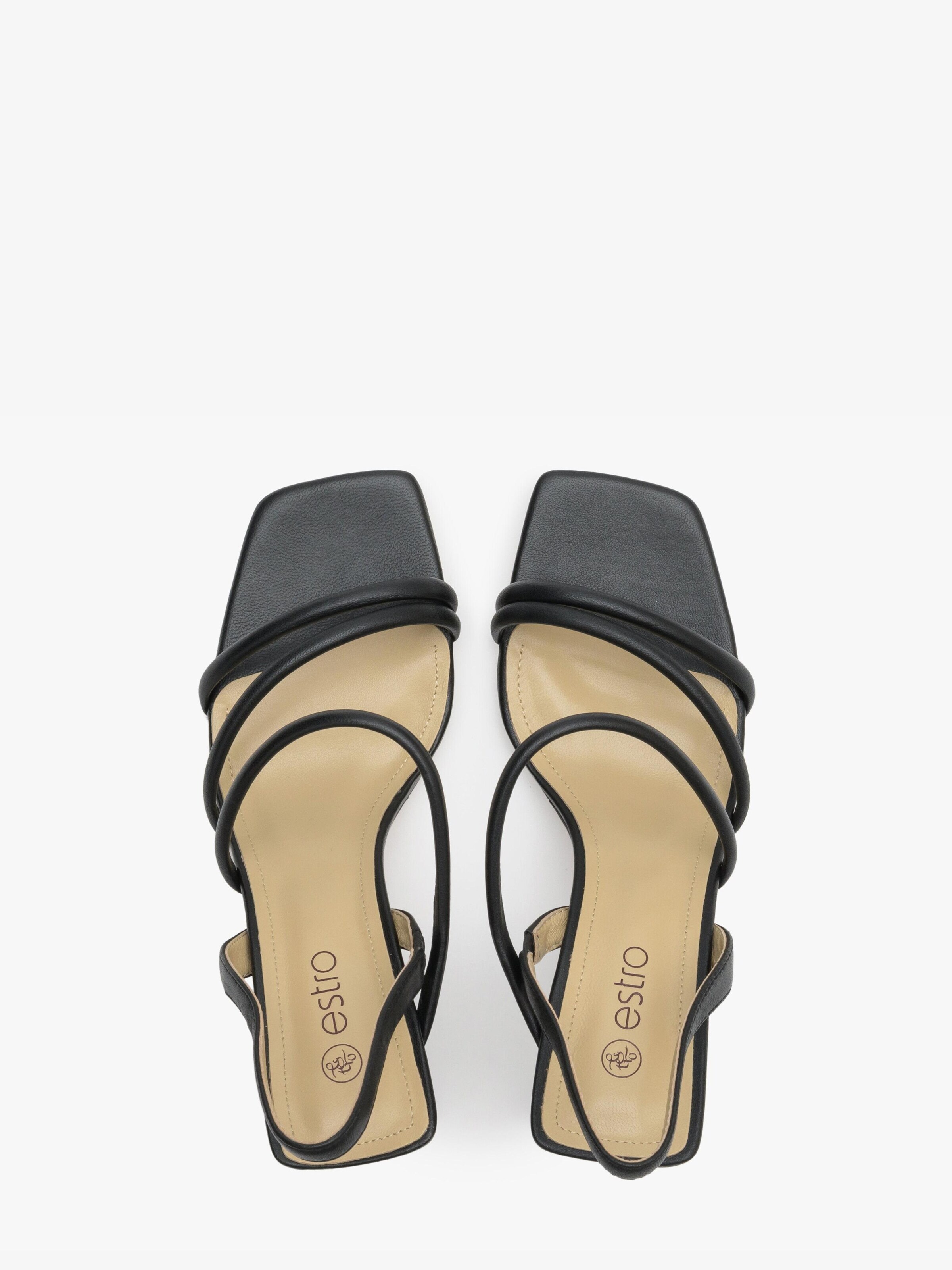 Estro Strap Sandals '195-301' in Black