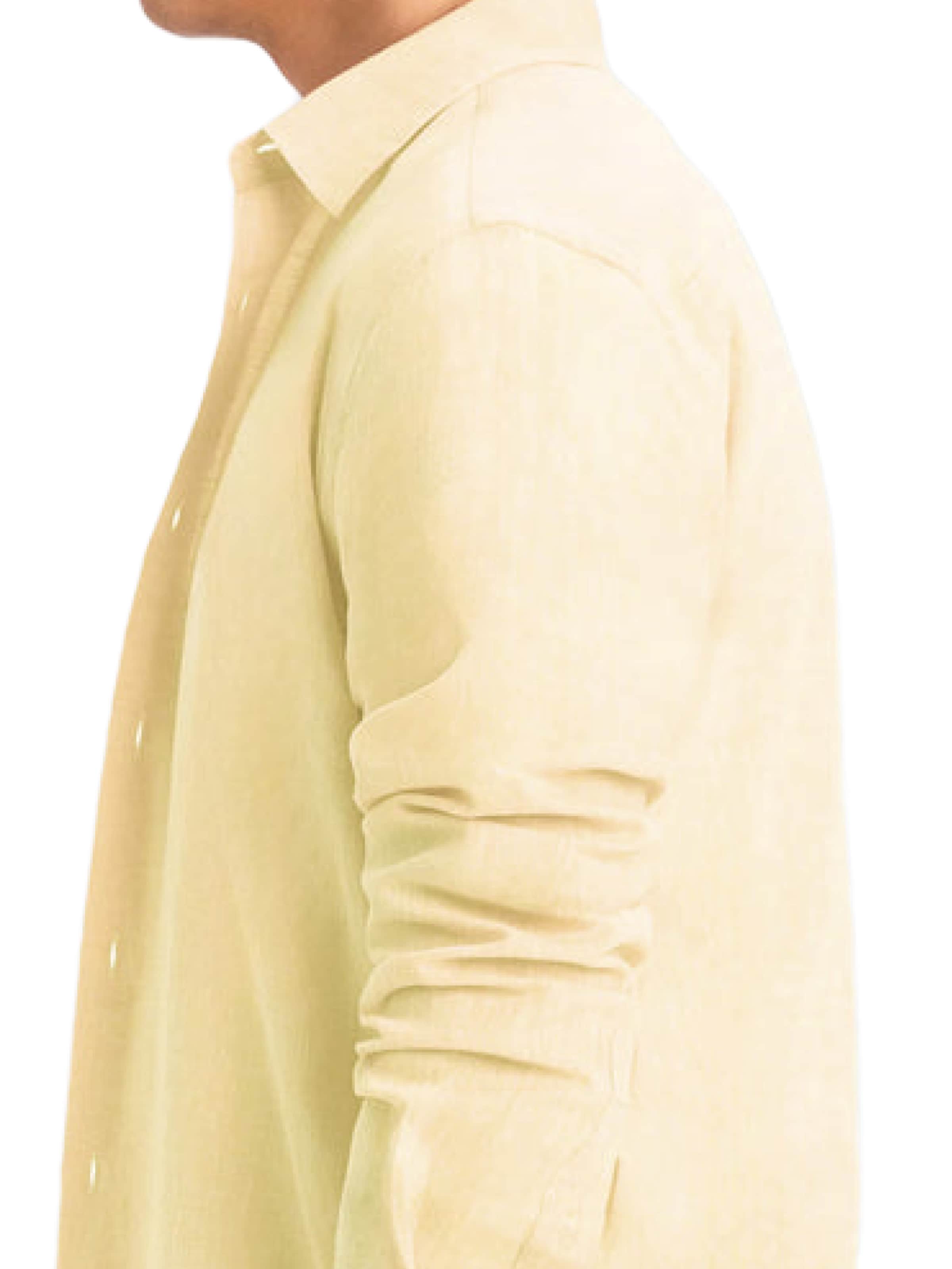 UNIQVIBE Regular fit Overhemd in Geel