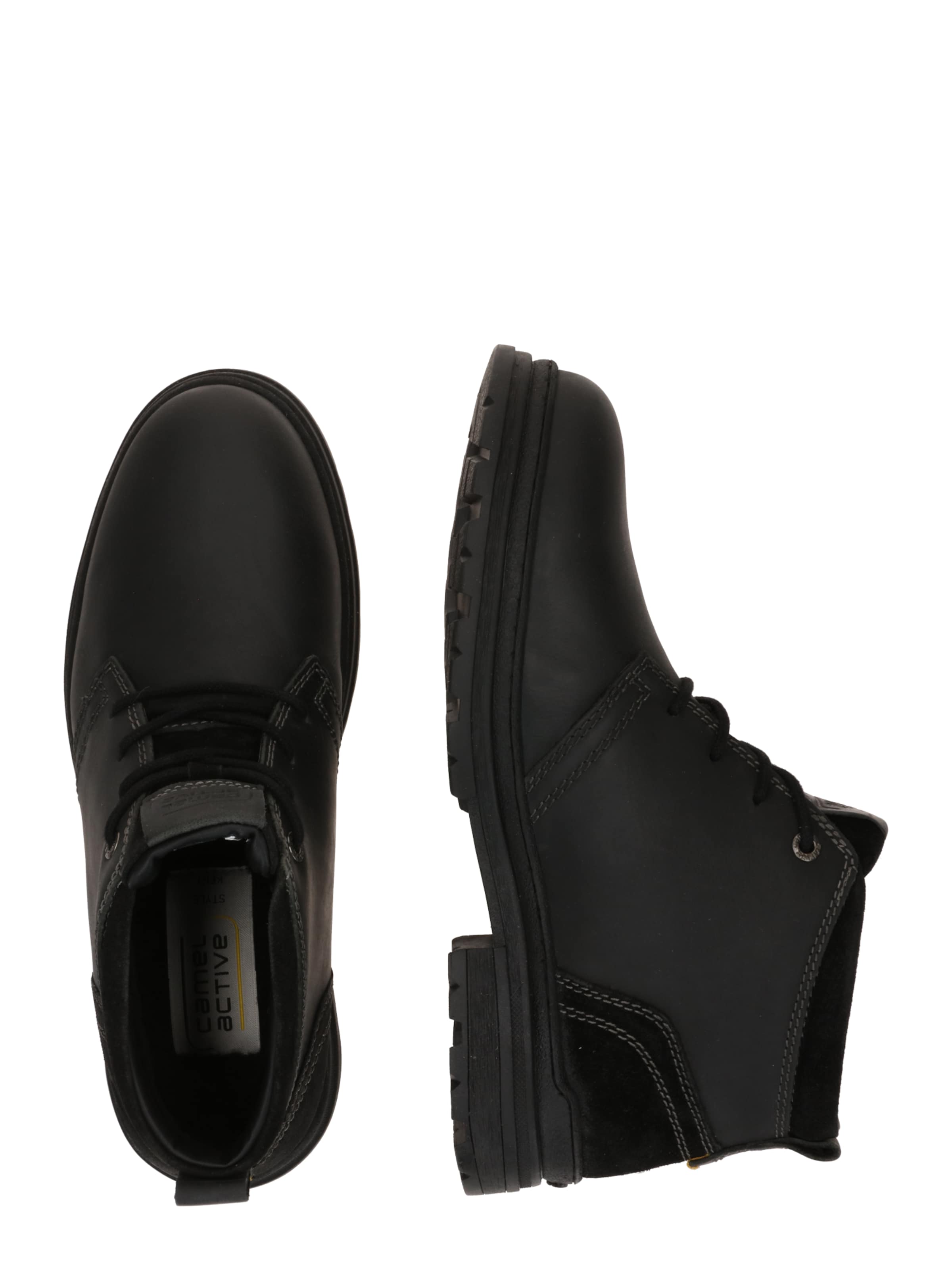 CAMEL ACTIVE Ботинки на шнуровке в Черный