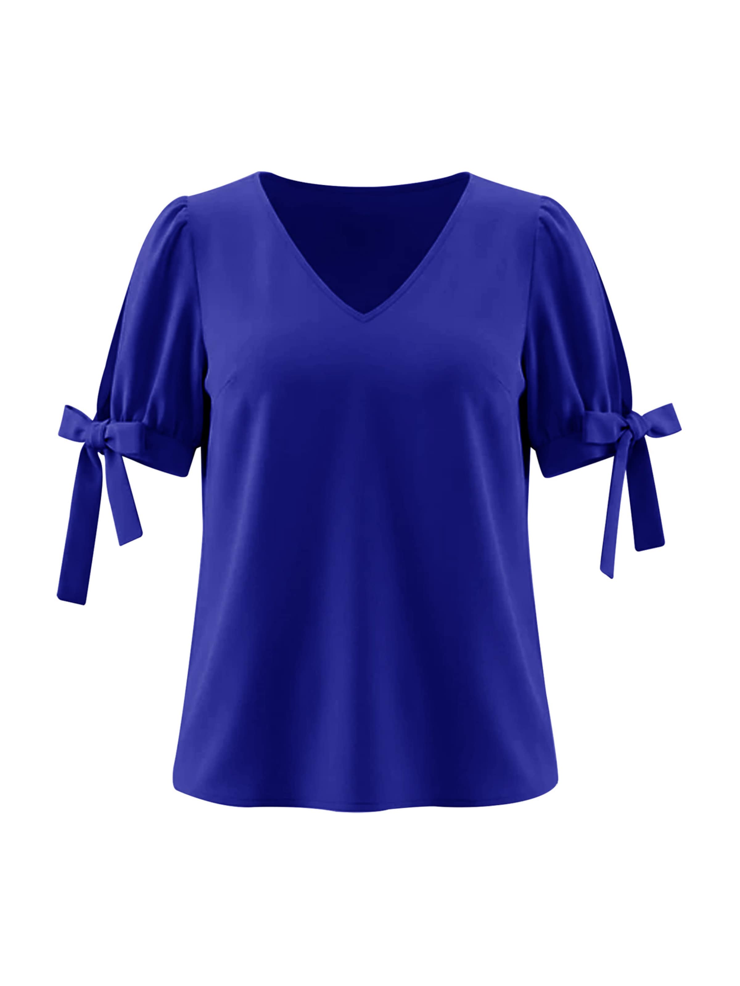 Imily Bela Bluse in Blau: Vorderseite