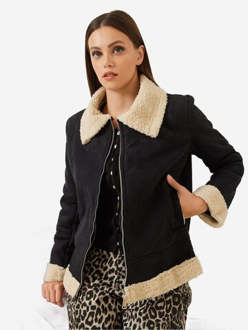 Bianco Lucci Between-season jacket in Black: front