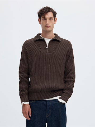 SELECTED Sweater 'SLHDRY' in Brown: front