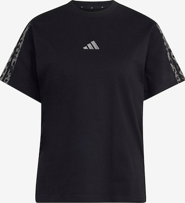 ADIDAS SPORTSWEAR Funkcionalna majica | črna barva: sprednja stran