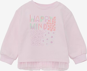 Sweat-shirt s.Oliver en rose : devant