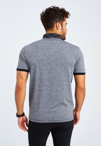 Leif Nelson Poloshirt 'LN-55805' in Grau