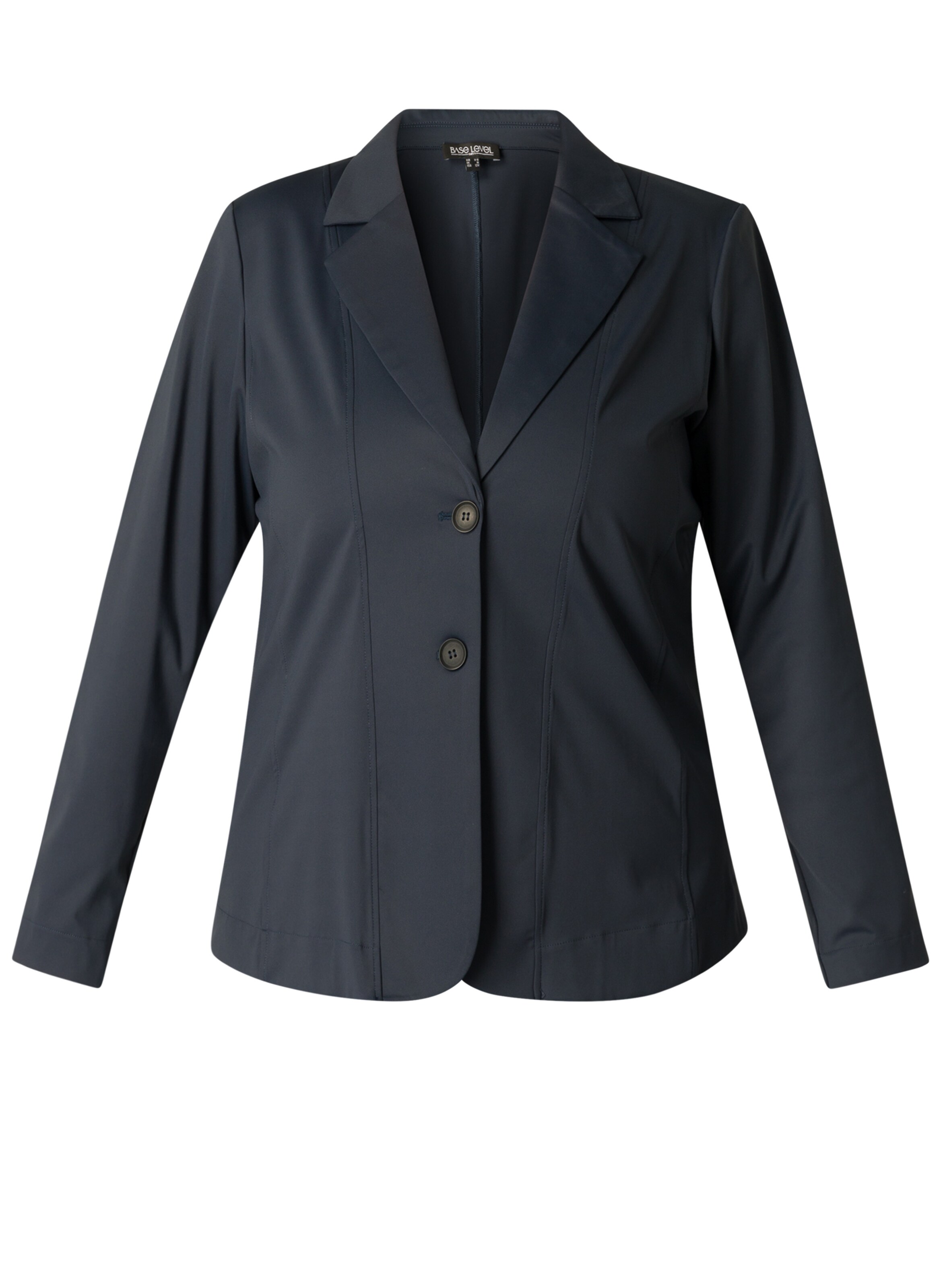 BASE LEVEL CURVY Blazer in Blau: Vorderseite