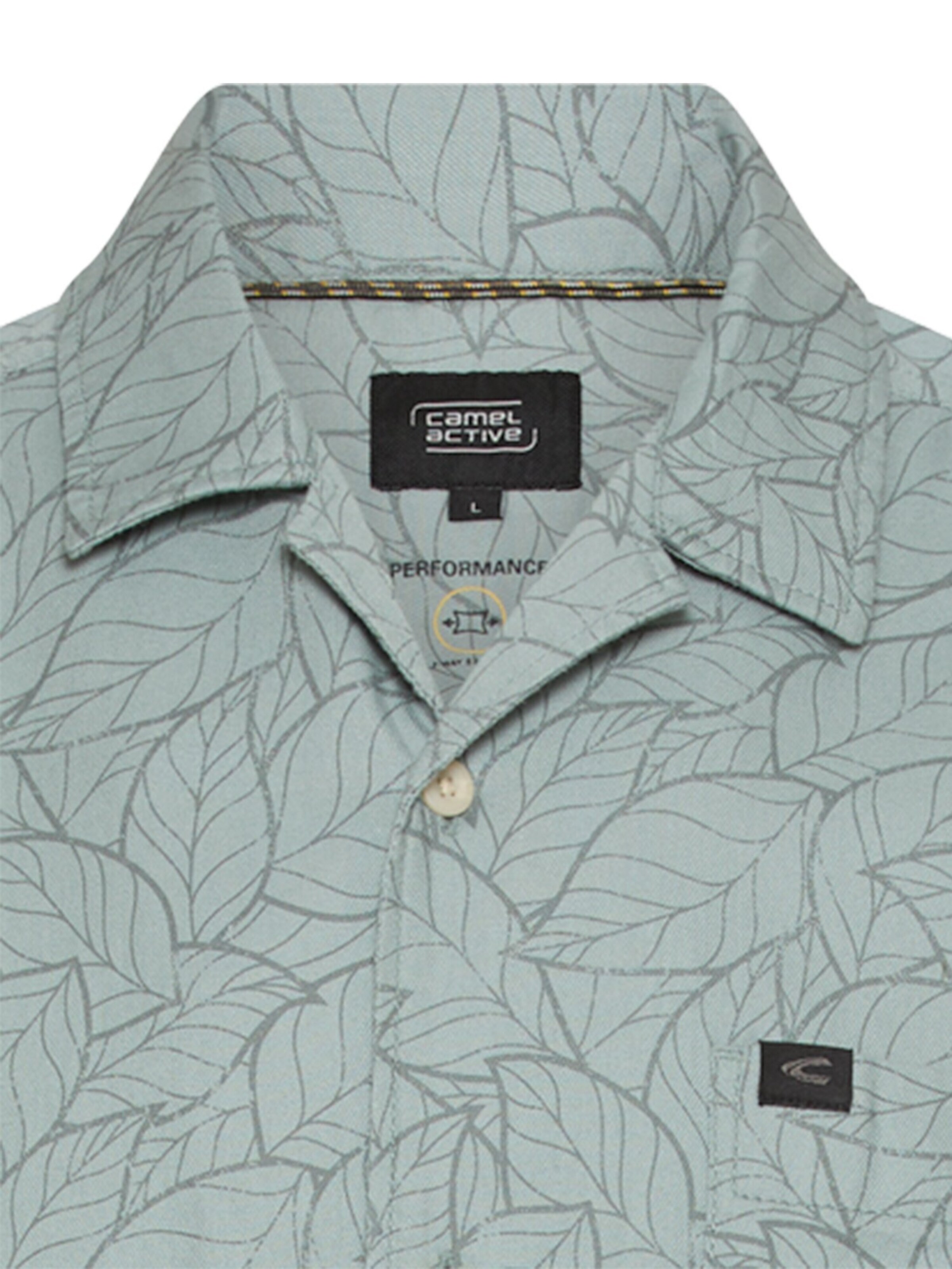 CAMEL ACTIVE Regular Fit Kurzarmhemd mit Brusttasche in Blau