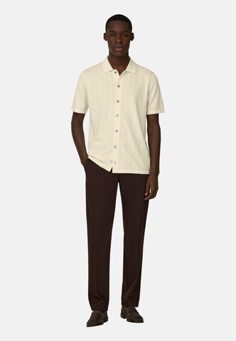 Boggi Milano Regular fit Button Up Shirt in Beige