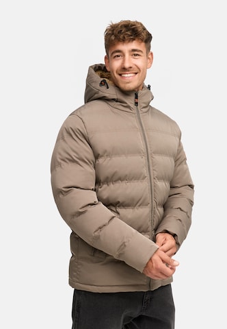 INDICODE JEANS Winter jacket ' Nemos ' in Brown