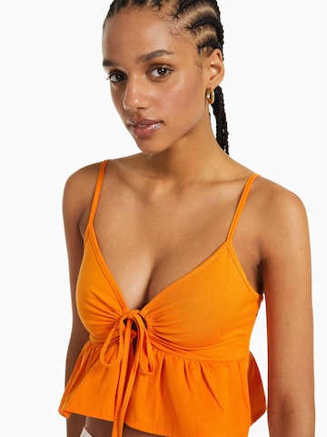 Bershka Top | oranžna barva