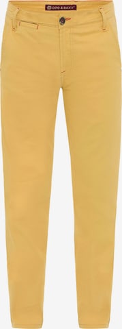 CIPO & BAXX Regular Pants in Yellow: front