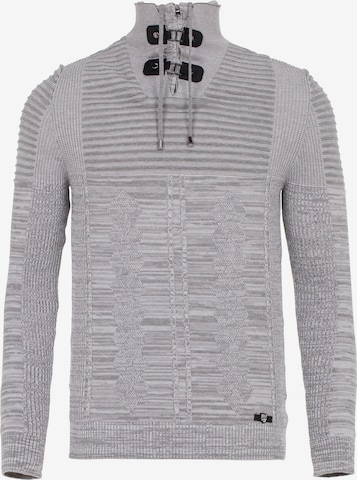 CIPO & BAXX Sweater in Grey: front