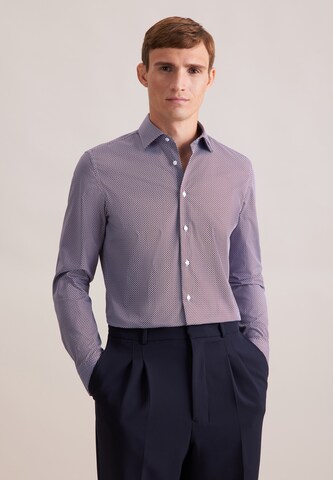 Coupe slim Chemise business SEIDENSTICKER en violet : devant