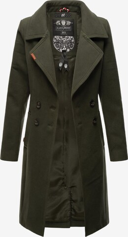 NAVAHOO Between-Seasons Coat 'Wooly' in Green