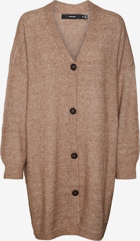 VERO MODA Oversized Cardigan 'Bruna' in Brown: front