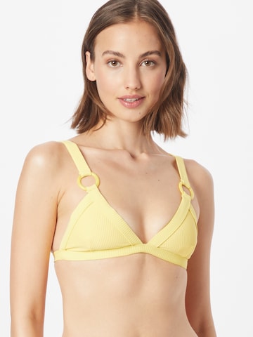 Hunkemöller Triangle Bikini Top 'Lana' in Yellow: front