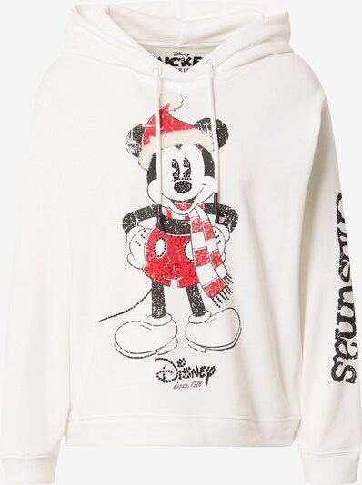 Frogbox Sweatshirt 'Mickey Mouse Christmas' i rød / sort / hvid, Produktvisning