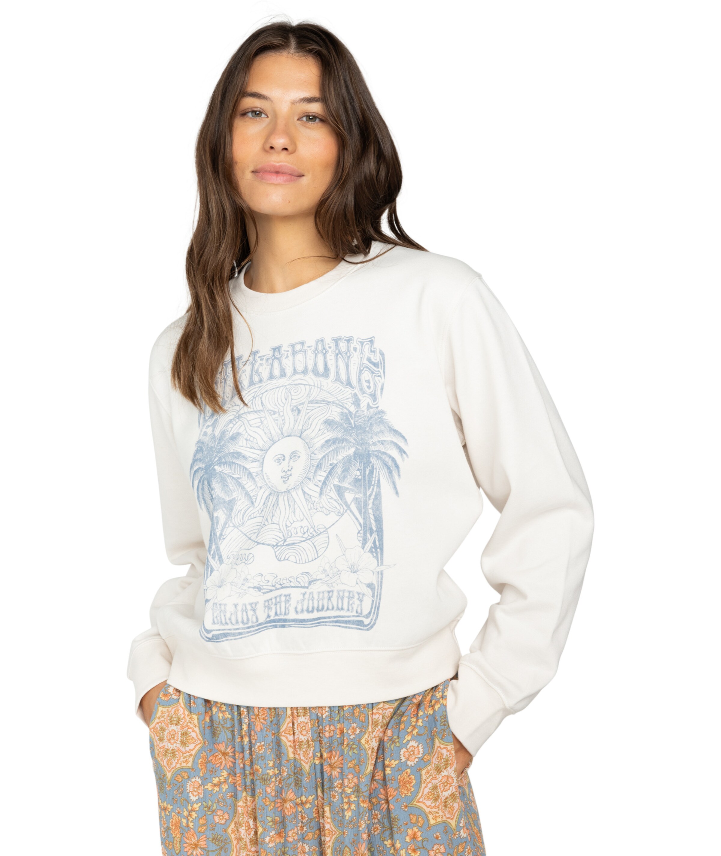 BILLABONG Sweatshirt in White: front