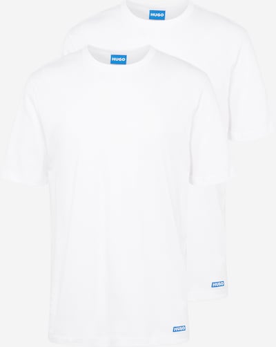 HUGO Blue Тениска 'Naolo' в синьо / бяло, Преглед на продукта