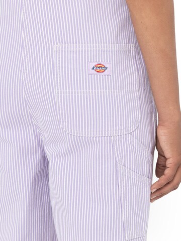 DICKIES Regularen Hlače z naramnicami 'Bib' | vijolična barva