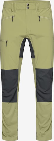 Haglöfs Slim fit Outdoor Pants 'Lite Slim' in Green: front