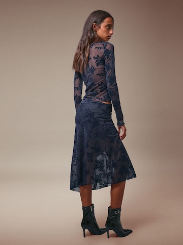 Bershka Shirt in Blue