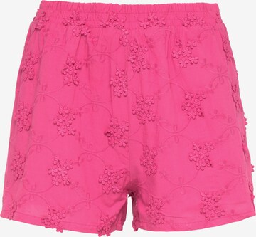 IZIA Regular Pants in Pink: front