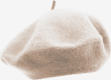 SAMAYA Mütze 'Basnos', weich und warm, Passform für 56/57 in Weiß: Vorderseite