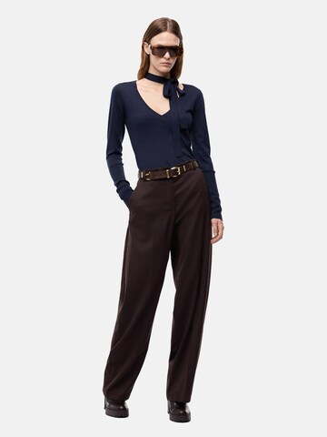 PINKO Barrel Trousers 'PINKO BALBINO PANTALONE DIAGONALE PANTALONE' in Brown