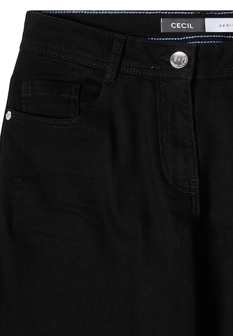 CECIL Loosefit Jeans in Schwarz