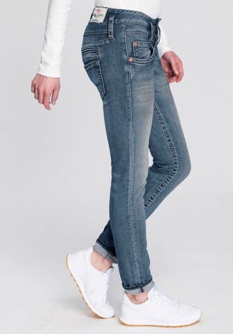 Coupe slim Jean 'Pitch' Herrlicher en bleu