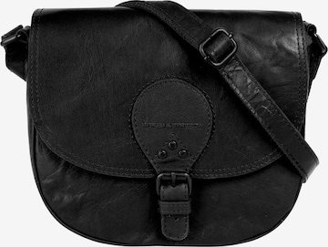 Spikes & Sparrow Umhängetasche in Schwarz: Vorderseite