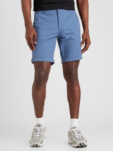 JACK & JONES - Regular Calças chino 'FURY' em azul: frente