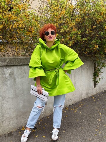 IUnique Kleid 'Electra'‌‌‌‌‌‌‌‌ in Grün: Vorderseite