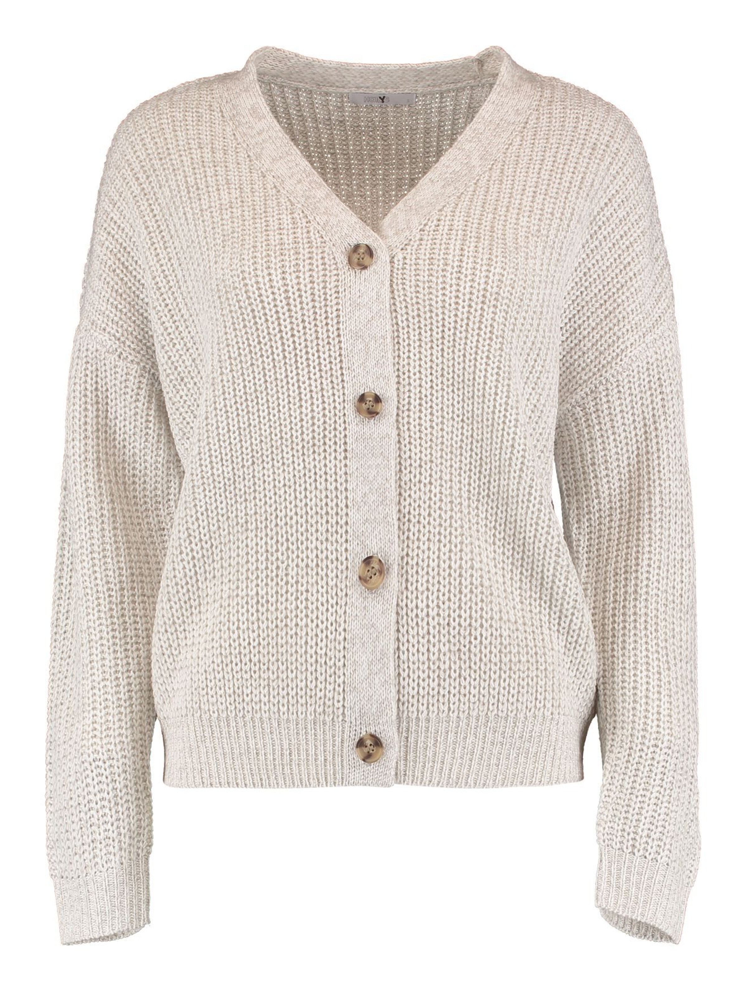 Hailys Knit Cardigan 'Pipa' in Beige: front