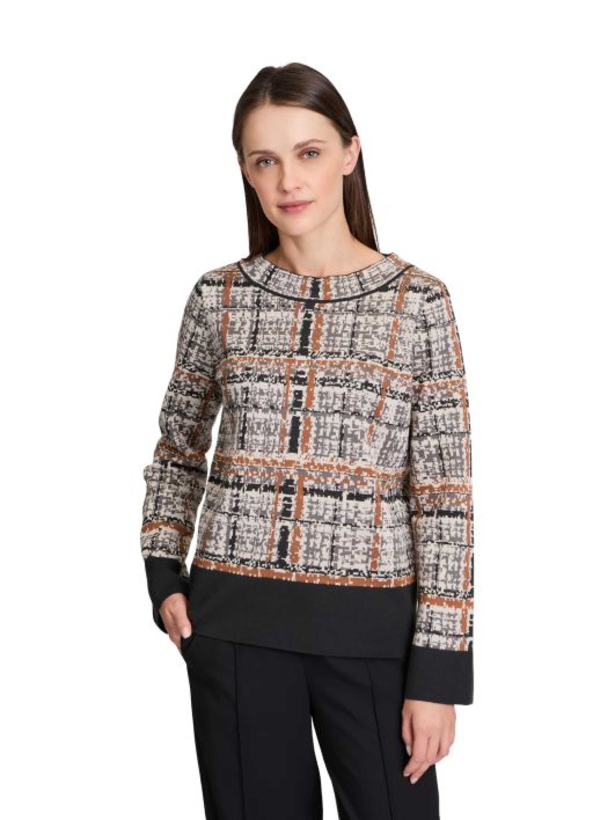 Pull-over Betty Barclay en gris : devant