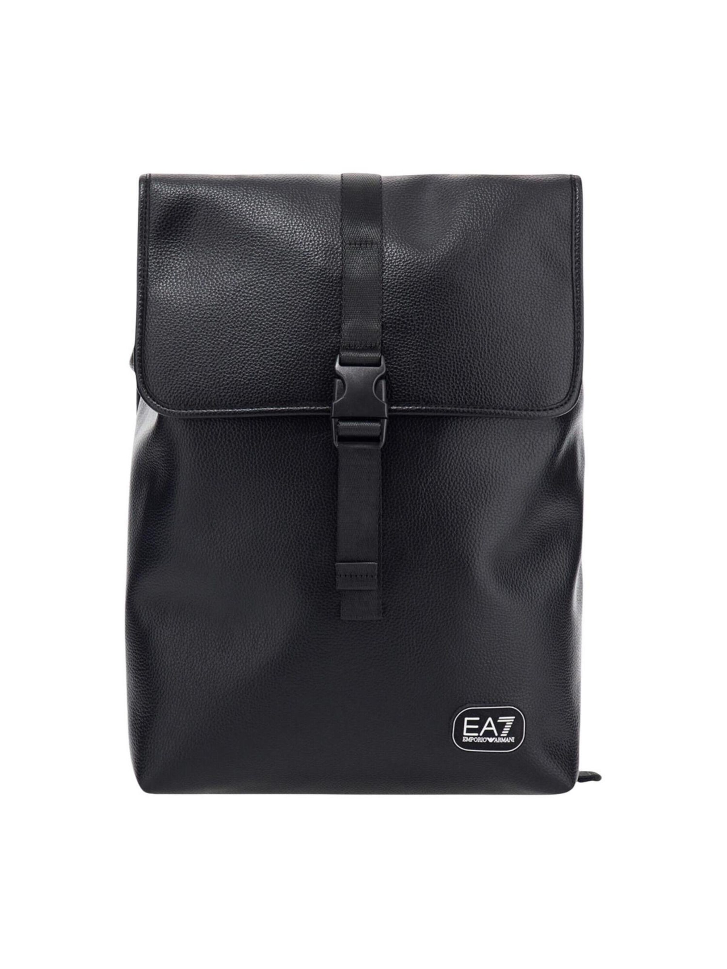 EA7 Emporio Armani - Mochila en negro: frente