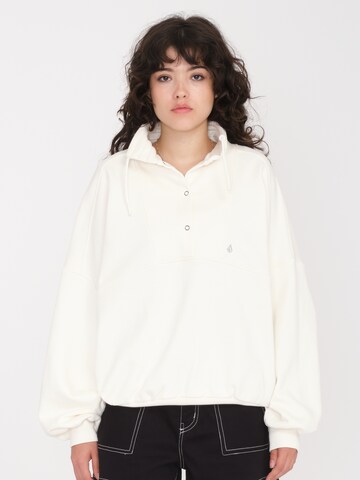 Volcom Sweatshirt ' REETROSTONE ' in White: front