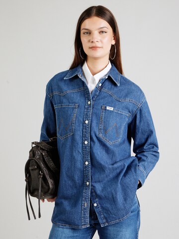 WRANGLER Блузка в Синий: спереди