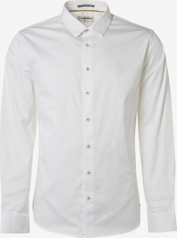 No Excess Button Up Shirt in White: front