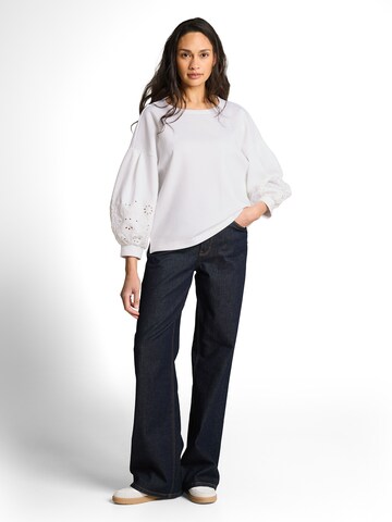 TOM TAILOR Sweatshirt i hvid