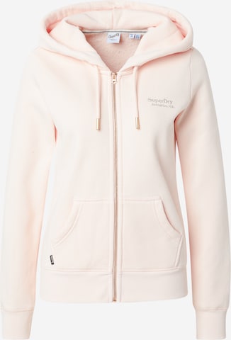 SuperdryGornji dio trenirke 'ESSENTIAL' - roza boja: prednji dio