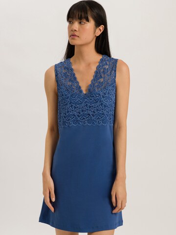 Hanro Nightgown ' Moments ' in Blue: front