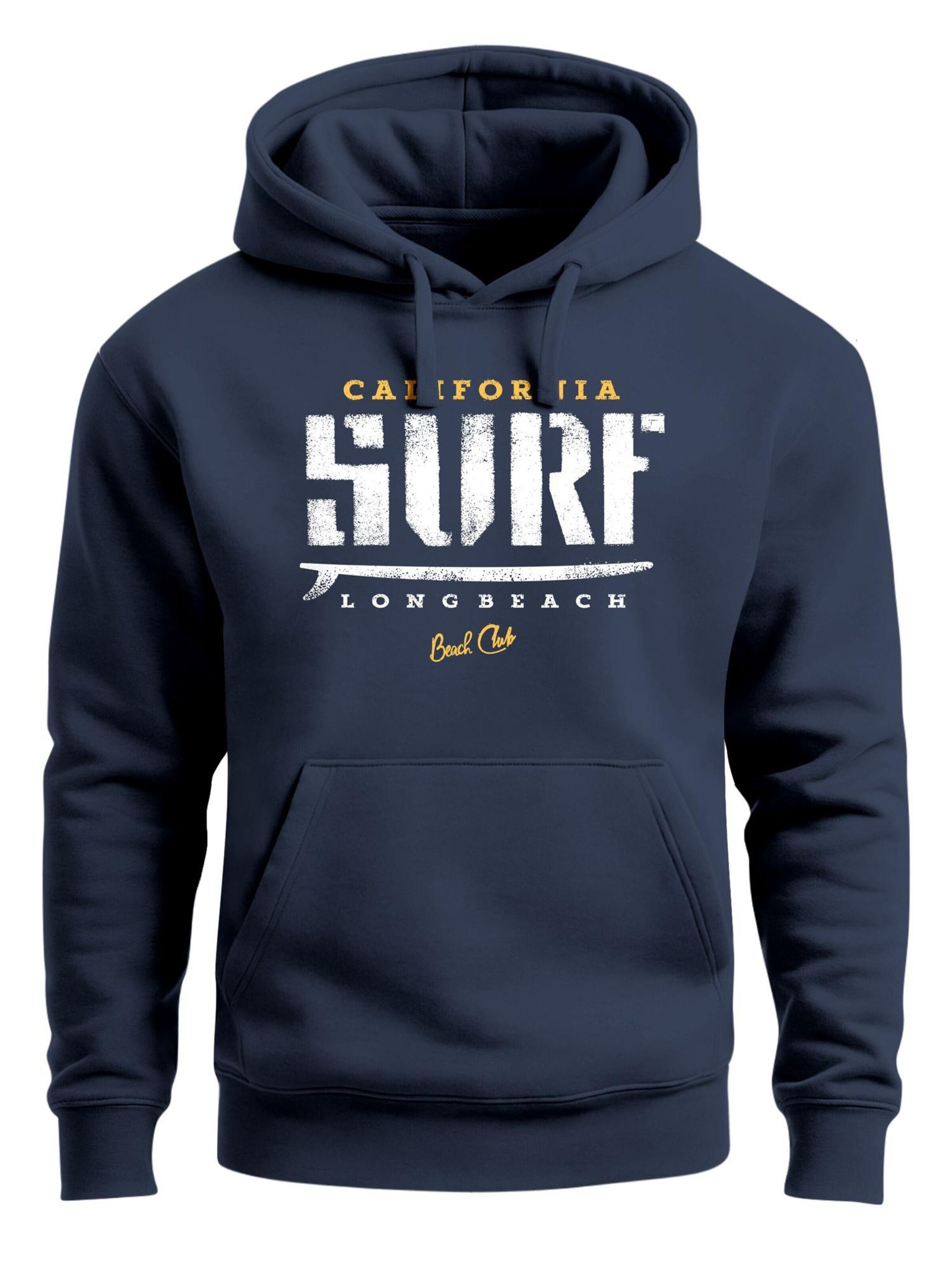 Neverless Sweatshirt 'California Surf' in Blue: front
