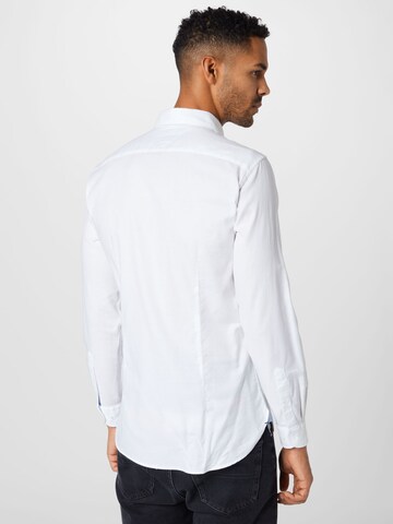 TOMMY HILFIGER - Slim Fit Camisa 'Dobby' em branco