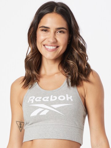 Reebok - Soutien Bustier Soutien de desporto em cinzento: frente