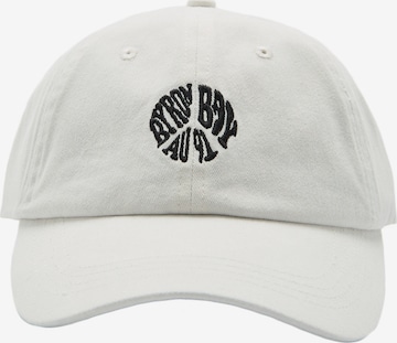 Pull&Bear Cap in White: front